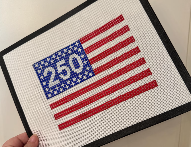America 250 Flag Needlepoint Canvas | 13 Mesh