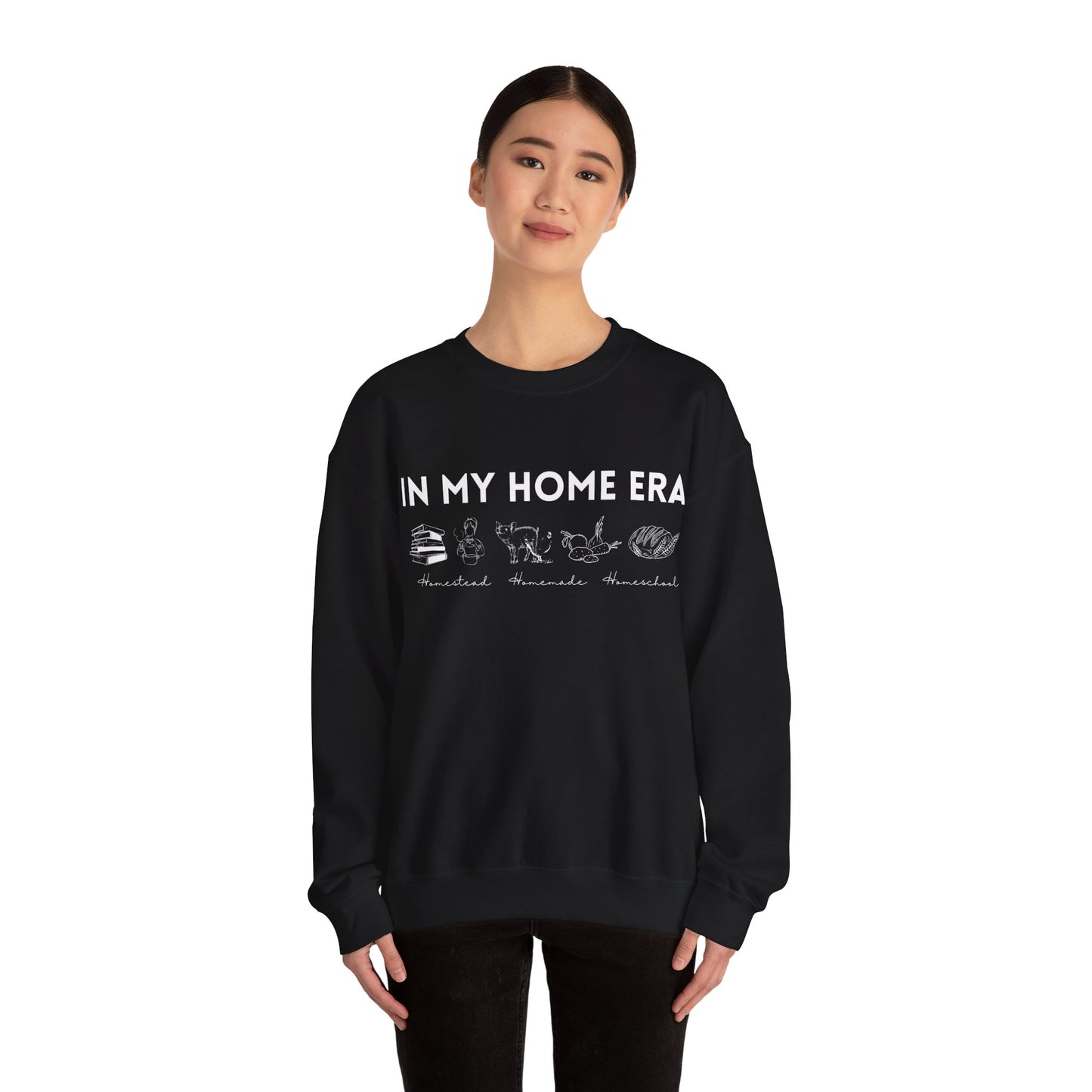 in My Home Era (White Design) Crewneck