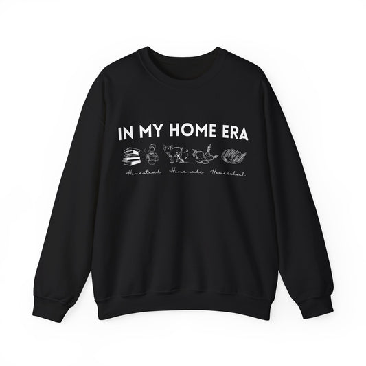 in My Home Era (White Design) Crewneck