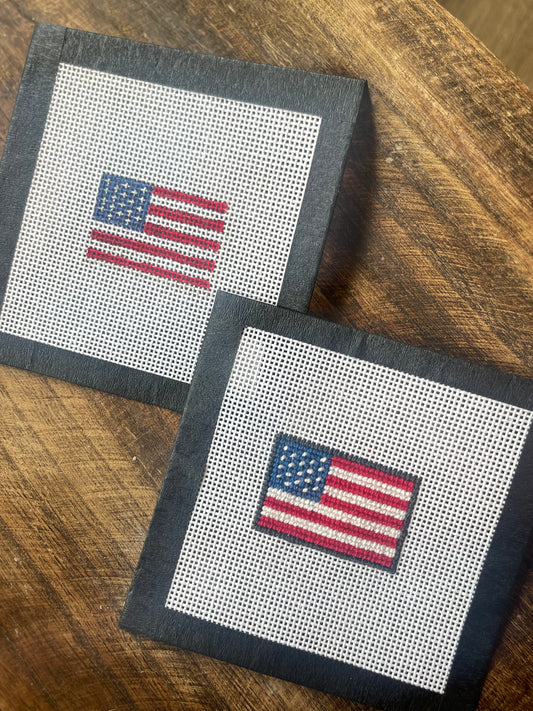 Mini Needlepoint Kit - American Flag