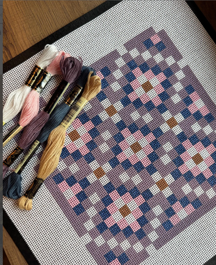 Granny Square Needlepoint Canvas | 13 Mesh