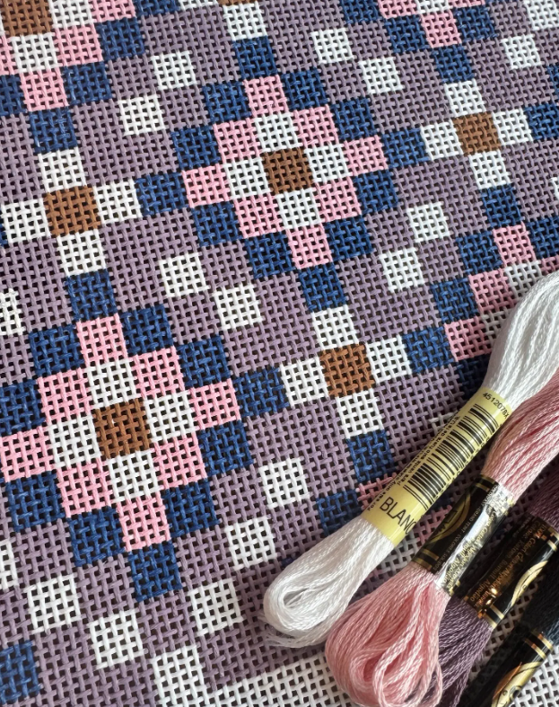 Granny Square Needlepoint Canvas | 13 Mesh