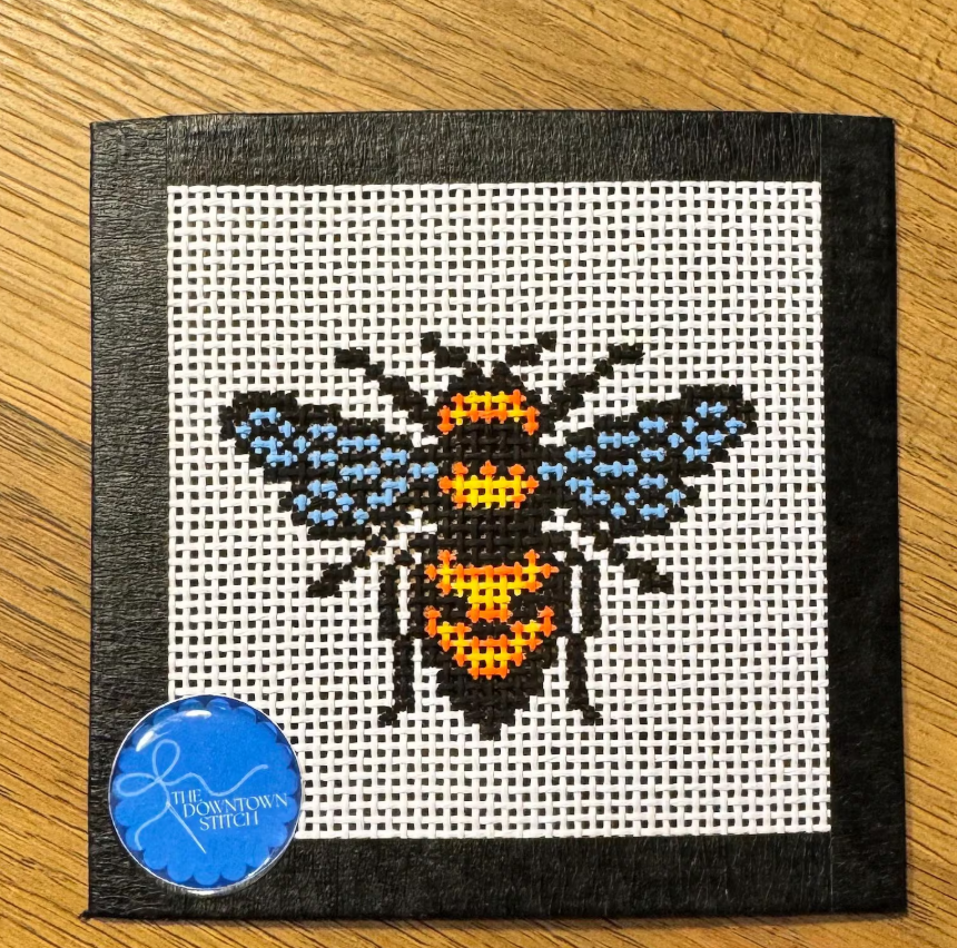 Mini Needlepoint Canvas | Bee Pattern Kit